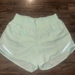 Lululemon shorts, mint green